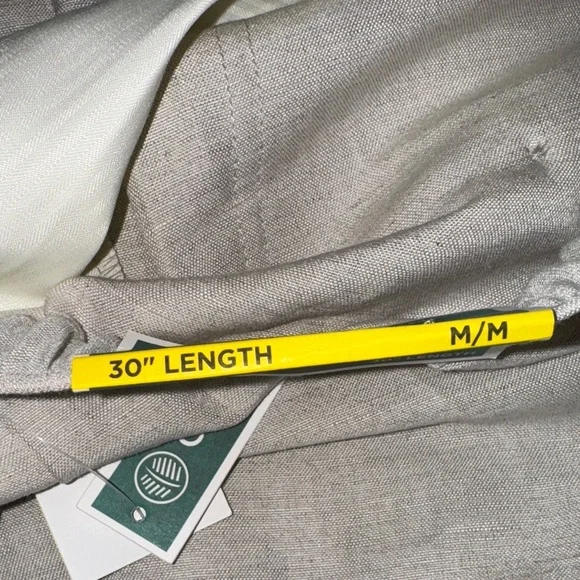 Linen-Blend Core Drawstring Pants COLOR — Silver Lining - Picture 6 of 7